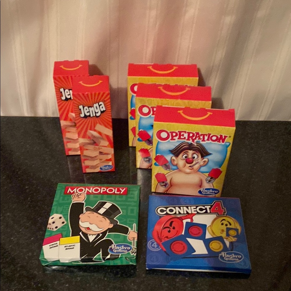 McDonald's Happy Meal Hasbro Games Bundle of 7